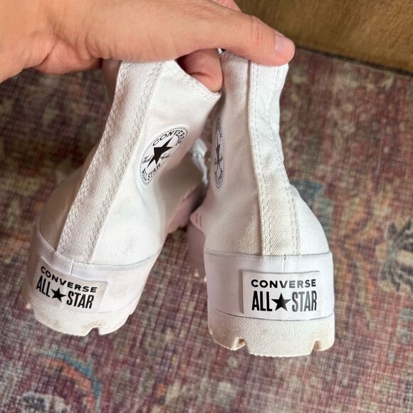 Converse White Chuck Taylor High-Top Lugged Sole Sneakers size 11 - Picture 9 of 9